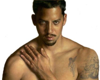 David Blaine Chest And Arm Tattoo